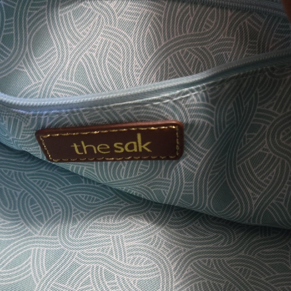 The Sak Leather Floral Embroidered Brown Shoulder Bag - Picture 4 of 11